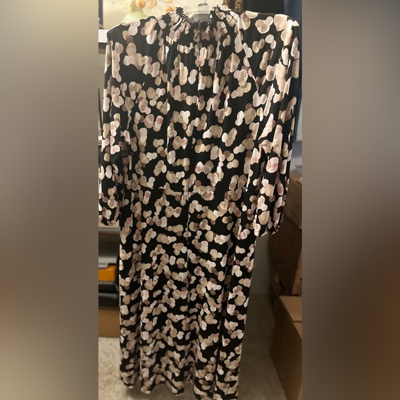 Maggy London Smocked mock neck a line midi dress 18W (fits like a 16) - Picture 4 of 4